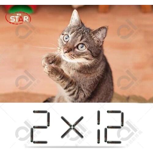 30pcs/lot) T5577 chip FDX-A Microchip 2.12*12mm Rfid Pet Animal Microchip Transponder 125khz Glass Tube Rfid Tag implant Chip