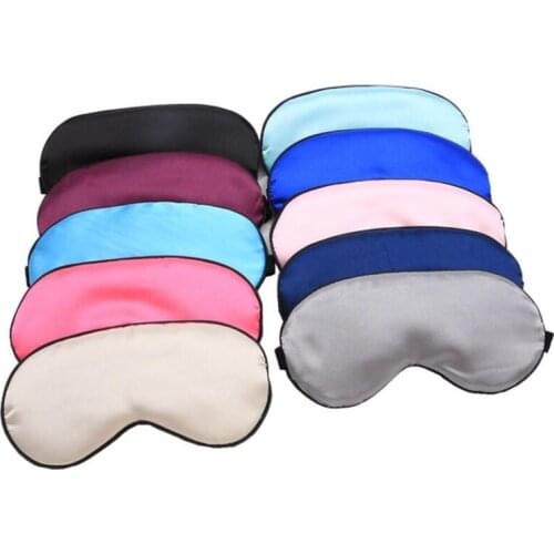 3D Silk Sleep Mask Natural Sleeping Eye Mask Eyeshade Cover Shade Eye Patch Soft Portable Blindfold Travel Eye Care Beauty Tools