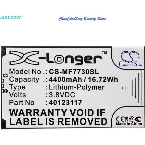 Cameron Sino 4400mAh Battery 40123117 for Novatel Wireless/VERIZON Jetpack 4G LTE, MiFi 7730L, Jetpack MiFi 8800L