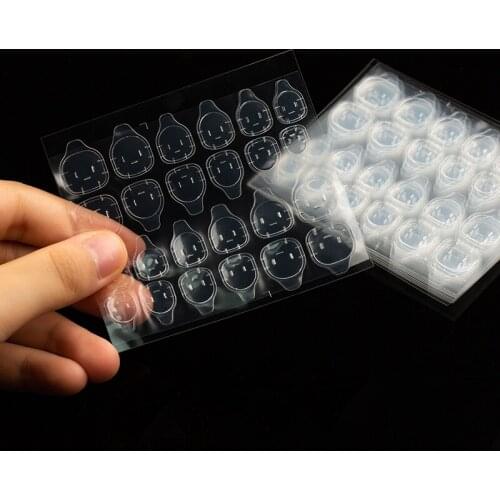 10pcs/opp Double Sided False Nail Art Adhesive Tape Glue Sticker DIY Tips Fake Nail Acrylic Manicure Gel Makeup Tool