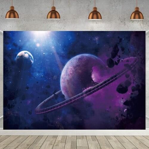 Photography Filming Background Universe Galaxy Space Birthday Party Banner Native Nebula Astronomy Planet Photobooth Backdrops
