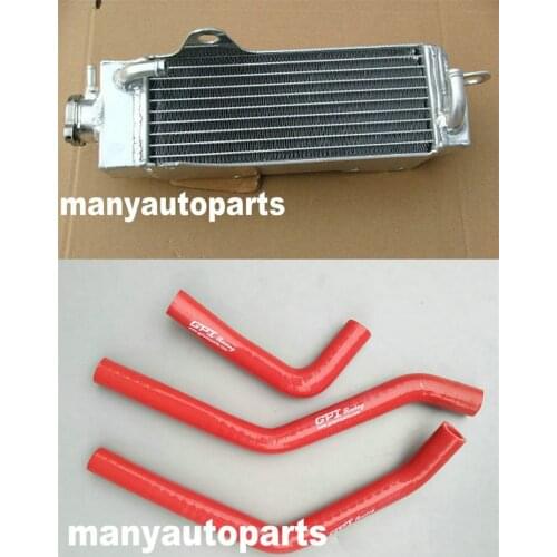 GPI Racing Aluminum radiator +RED/BLUE HOSE FOR HONDA CR80 CR80R CR 80R 1984 84