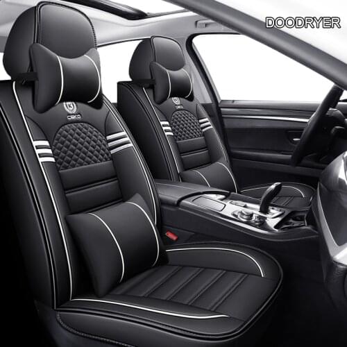 DOODRYER leather car seat covers For ford focus mk1 focus 2 3 mondeo mk4 fiesta mk7 figo ranger edge fusion 2015 kuga car seat