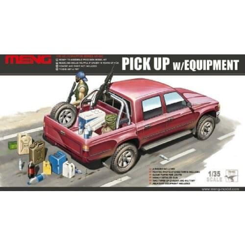 Meng VS-002 1/35 scale Pickup w/Equipment model kit