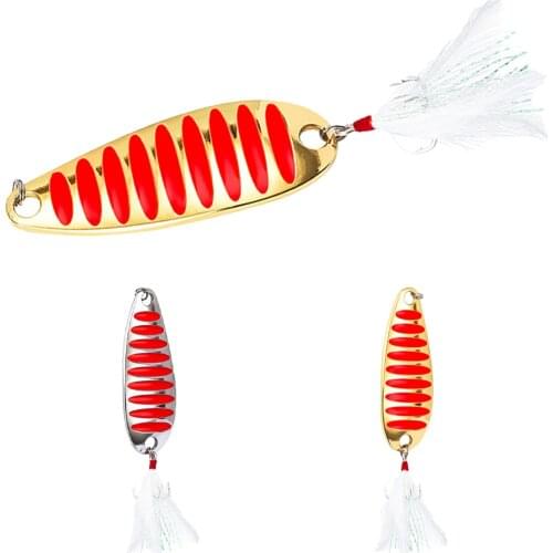 1 PCS Metal Spoon Fishing Baits 5G/7G/10G/15G/20G/30G Sequins Fishing Lure Sinking Baits Artificial Hard Baits Fishing Baits