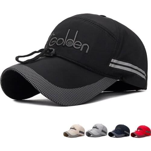 2021 NEW Fishing Hat Mens Outdoor Sun Protection Sunshade Fishing Hat Sports Quick-drying Hiking Riding Hat Baseball Net Cap