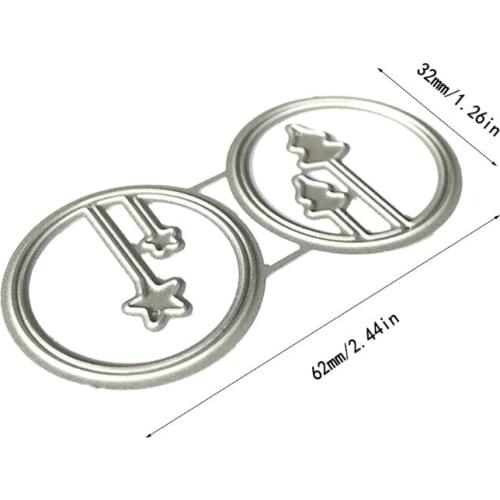 2021 New Round Star Tree Metal Cutting Dies Stencil Scrapbooking DIY Album Stamp Emboss