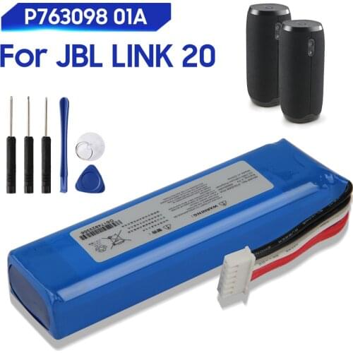 Original Replacement Battery For JBL Link 20 Link20 P763098 01A Genuine Battery 6000mAh