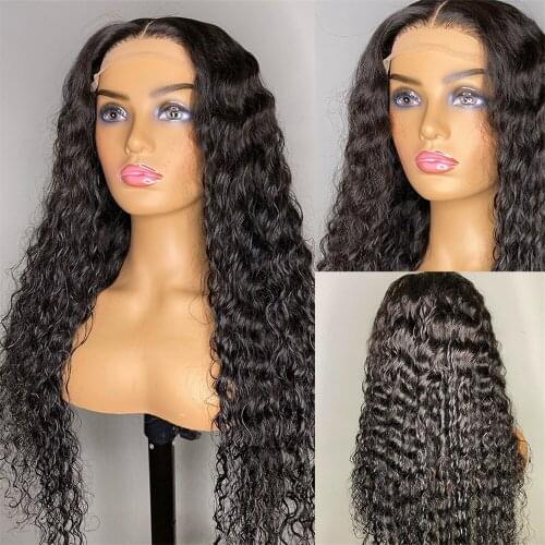 Synthetic Lace Frontal Wig 13x3 Afro Kinky Curly Heart Resistant FIber Hair Lace Wig for Black Women Free Part