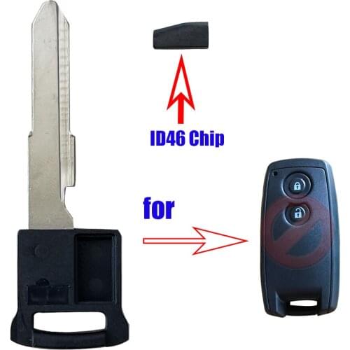 RMLKS Smart Insert Remote Emergency Key HU87R Blade Uncut with ID46 PCF7936AA Chip Fit For Suzuki Swift SX4 Car Chip Key