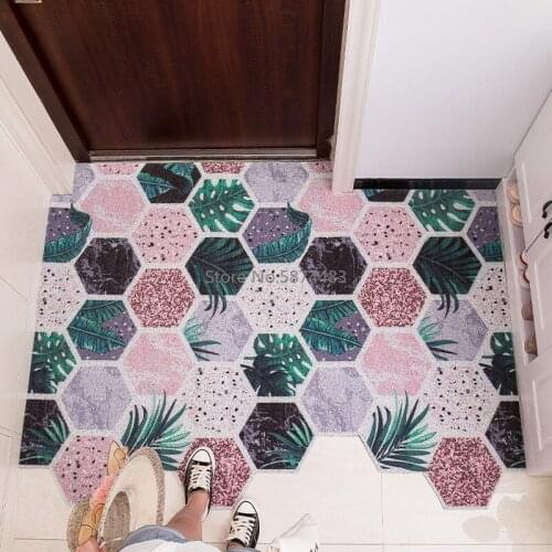 Adjustable Heavy Duty Entrance Floor Mat Vinyl Mesh Bathroom Scraper Mats Durable Indoor/Outdoor Free Split Hex Pattern