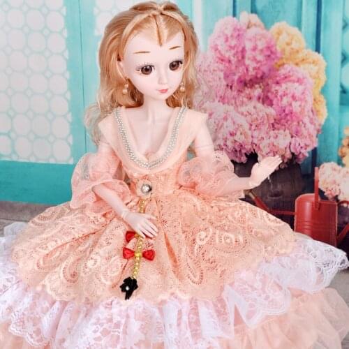 Christmas gift 60cm doll doll changing clothes Doll Set big gift box childrens toy surprise doll girl doll