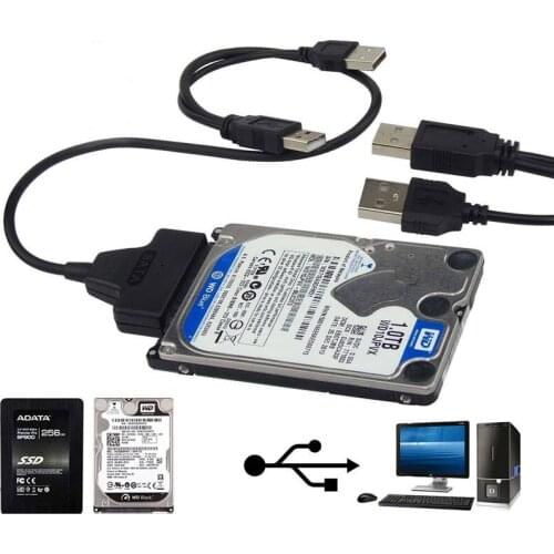 USB2.0 To SATA Adapter Cable 48cm For 2.5 inch External SSD HDD