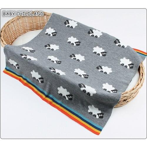 Knitted Baby Blankets Newborn Baby Swaddle Wrap Blanket Manta Bebe Infant Baby Toddler Bedding Stroller Crib Receiving Blanket