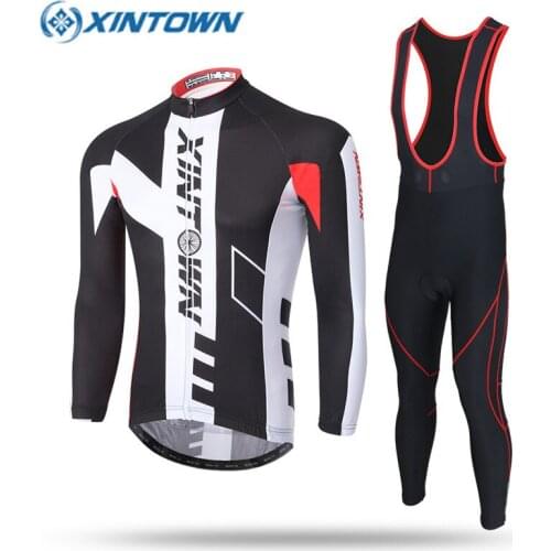 XINTOWN Winter Cycling Clothing Winter Thermal Fleece 2018 Cycling Jersey Ropa Ciclismo Hombre Invierno Abbigliamento Ciclismo
