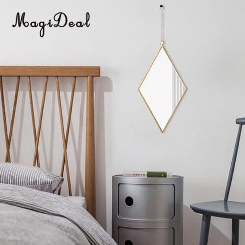 MagiDeal Hollywood Girl Women Makeup Mirror Wall Hanging Dressing Table Drawer Mirror Hallway Entryway Bathroom Wall Decor