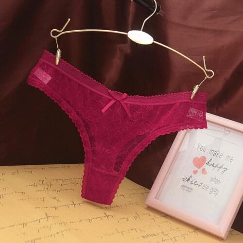 KANCOOLD panties for women Autumn Sexy Mid-Rise Lace Solid Color Padded Seamless Trendy Underwear Panties Lace Sexy Thongs