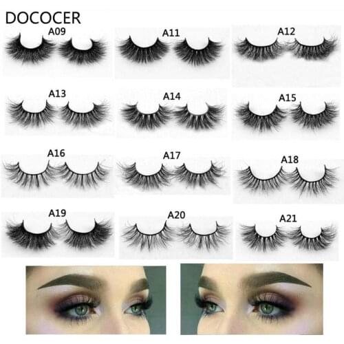 1 pair 3D Handmade Mink Eyelashes individual Natural False Eyelashes for Beauty Makeup fake Eye Lashes Extension-A12