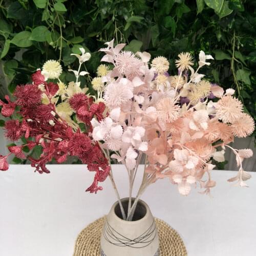 1p Dandelion Rime Artifciail Silk Flower Home Garden Decoration Plant Wedding Party Floral Arrangement Flowers