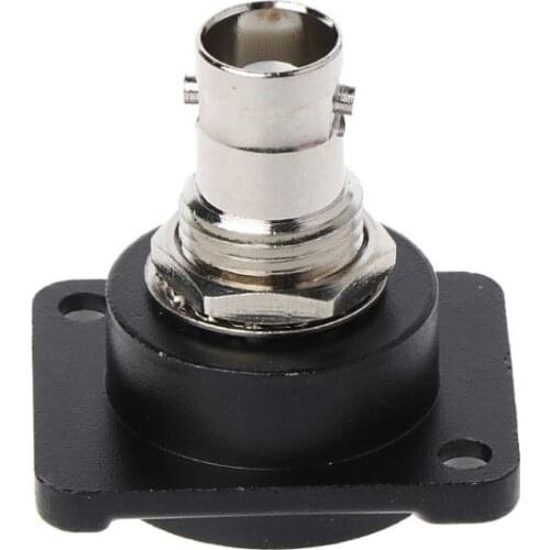 20CE D-Type Double BNC Plug Connector Chassis Panel Mount Adapter Monitoring Parts