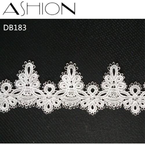 5 yards 55MM white black Embroidered net Lace Fabric DIY skirt hem Garment Accessories lace trim Sewing Craft LP-DB183
