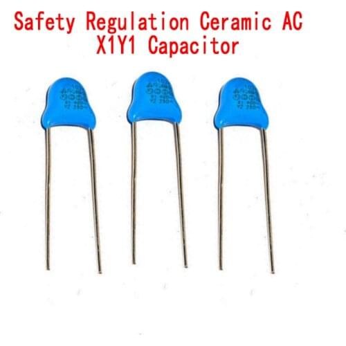 50pcs ~ 500pcs Safety Regulated Ceramic Yx1y Capacitor 1400vac 101K 221k 681 102m 152m 222m 332m 471k 472m 103m 100pF 220pF 10nf