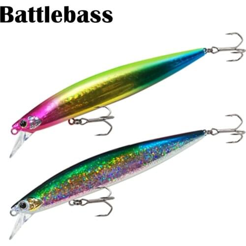 BATTLEBASS 2021 new 21g 12cm 2 Beads Weight Transfer Twitch Easy Long Casting Tiny Wobble Floating Minnow Fishing Lure