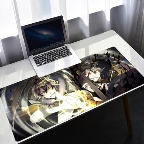 Black Clover Large Gaming Mouse Pad Big Extended Computer Mat Game Mousepad Gamer Office Desk Mat Keyboard Pad Mause Pad