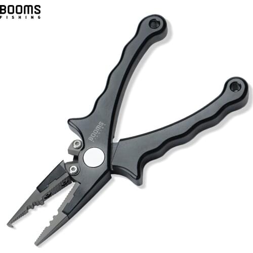 Booms Fishing X07 Quick-Cut Fishing Pliers Saltwater with Lanyard and Sheath