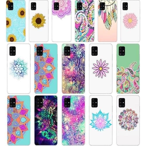 338FG mandala pattern Soft Silicone Tpu Cover Case for Samsung Galaxy A20 A20E A20S A40 A31 A41 A51 A71 case