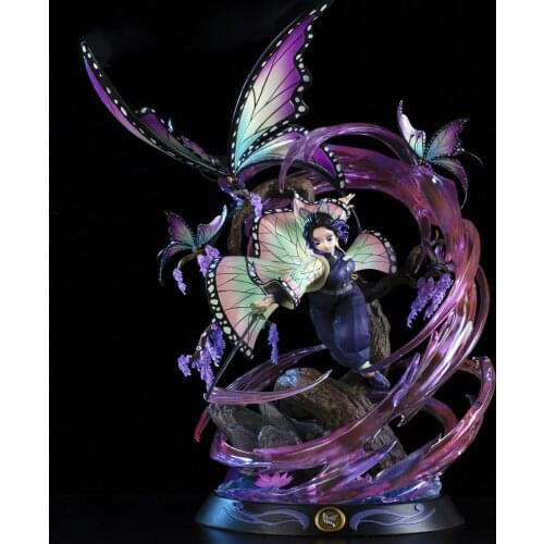 52cm Anime Figure Demon Slayer Kochou Shinobu PVC Action Figure Toy Kimetsu no Yaiba GK Statue Adult Collectible Model Doll Gift