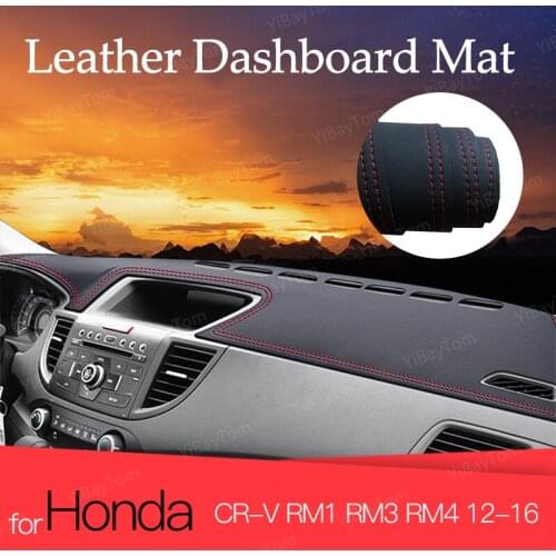 Leather Car Inner Dashboard Cover Dashmat Pad Carpet Dash Board Cover for Honda CR-V CR V CRV RM1 RM3 RM4 2012-2016