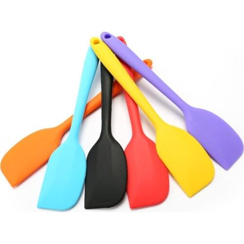 Kitchen Silicone Cream Butter Cake Spatula Mixing Batter Scraper Brush Butter Mixer Cake Brushes Baking Tool Cake Tool Hot Sales