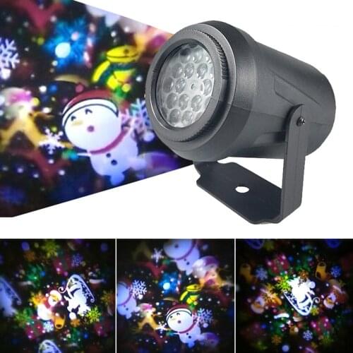 8W 16 Patterns Laser LED Stage Projection Lights Christmas Super Bright Projector Outdoor Indoor Party Garden Room Decor Lamp