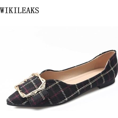 Lolita Shoes Slip on Harajuku Shoes for Women Loafers Women 2021 Fashion Women Pointed Toe Boat Shoes Zapatillas De Casa Mujer