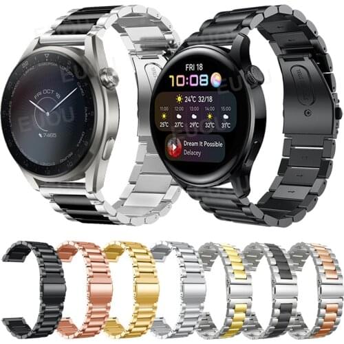 Metal Strap For HUAWEI WATCH 3 Stainless Steel Bracelet GT 2 Pro GT2 46mm Band Smartwatch Wristband Watchband Replace Accessorie