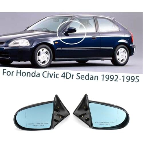 2pcs Manual Adjustable Spoon Style Car Rear View Side View Mirror For Honda For Civic 4Dr Sedan 1992-1995 Car Rearview Mirror