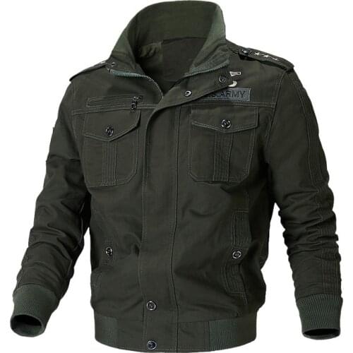 2019 New Spring autumn Men Military Pilot Jackets Bomber Cotton Coat Tactical Army Jacket Male Casual Air Force Flight Jacket