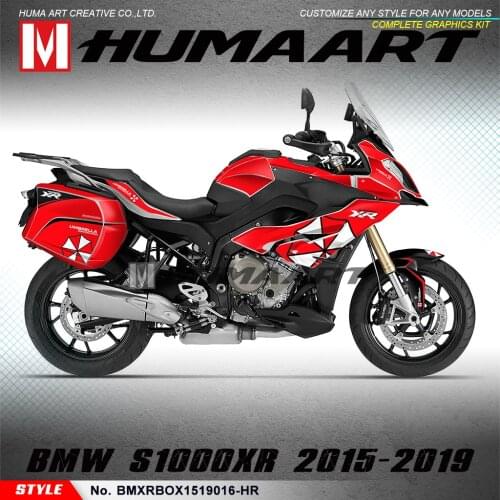HUMAART Personalized Graphics Vehicle Vinyl Wrap Kit for S1000XR 2015 2016 2017 2018 2019, Style No.BMXR1519016-HR