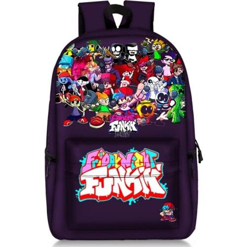 Friday Night Funkin Backpacks Boys Girls School Bags School Bagpack Teengaer Back To School Bookbag Mochila