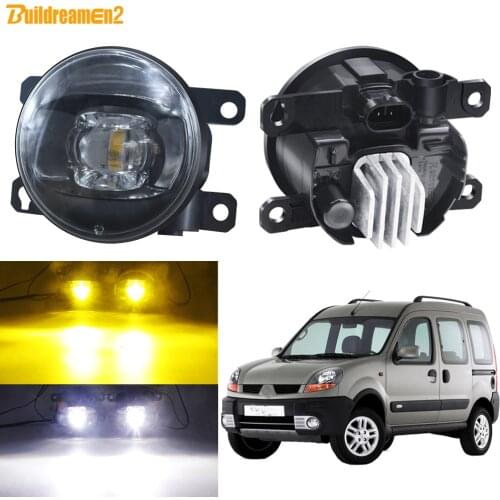 Fog Light Assembly 30W 8000LM Car Front Bumper LED Lens Fog Lamp DRL H11 12V For Renault Kangoo Grand Kangoo 2007-2015