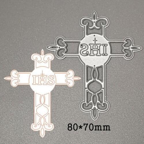 Etched Cross Metal Cutting Dies 2020 New Religion Crafts Die Stencil For DIY Scrapbooking Album Paper Cards Embossing Die Cuts