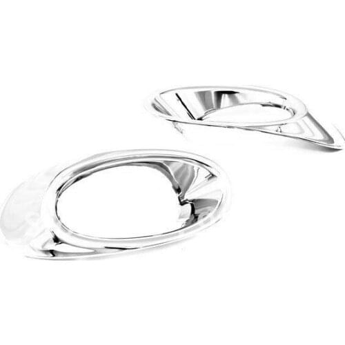 High Quality Chrome Front Fog Light Cover for Honda City 09 Up free shipping