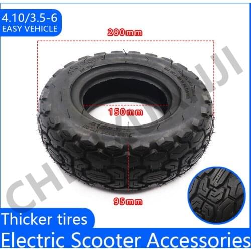 High Quality 4.10/3.50-6 Scooter Tires Lawn Mower/Snow&Mud Tyre 4.10/3.50-6 Mobility Scooter Tire Thickened Wear-resistant Tire
