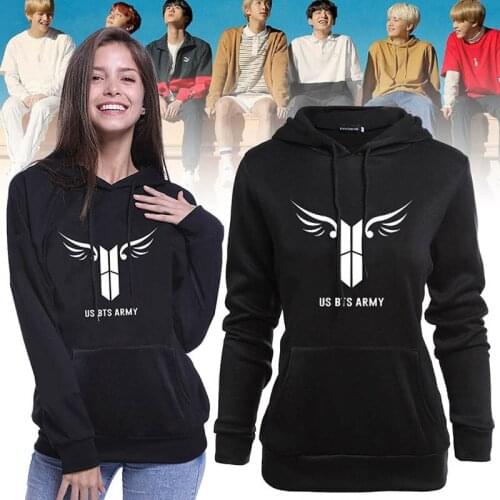 Wing Print Autumn Winter Hooded Sweatshirt 2019 New Womens Clothing Coat Patchwork Pocket Long Sleeve Pullovers Hoodie D190715