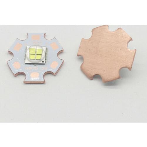 1PCS 7070 20W 6V 12V Led replace Cree XLamp XHP70.2 XHP50.2 LED Emitter Cool White6500K Blue LED Chip Light with 20mm Cooper PCB