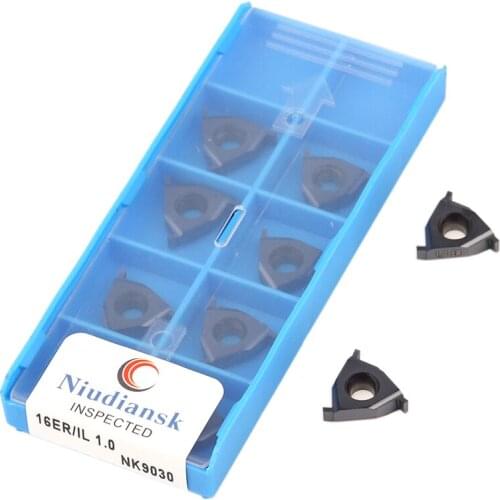 10Pcs 16ER/IL 0.9 NK9030 16ER/IL 1.5 NK9030 Grooving Carbide Inserts 16ER IL 1.8 NK9030 CNC Lathe Tools Slotting Turning Tools