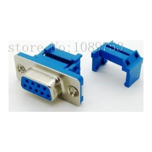 10Pcs Parallel Port D-SUB DB9 Famale IDC Flat Ribbon Cable Connector