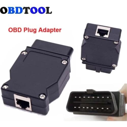 16P Male OBD Plug Adapter for BM-W ENET Ethernet ESYS ICOM Code Scanner OBD2 16Pin Connector To Internet Interface Port for BMW