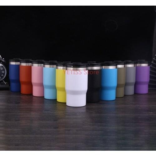 25pcs 4-in-1 Cold Bottle Can Cooler 14oz Double Wall Vacuum Insulated Skinny Cans Beer Holder Drink Cooler With Two lids